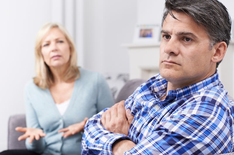 An upset father-in-law is staying quiet after having a heated discussion with his family